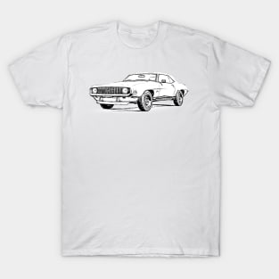 Camaro 69 Wireframe T-Shirt